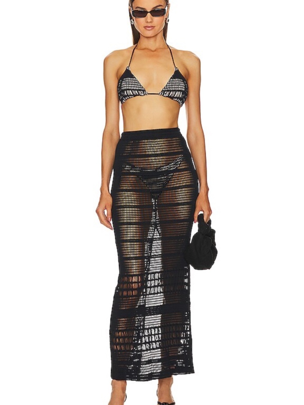 NWT Peixoto Black Cutout Ellis Maxi Skirt